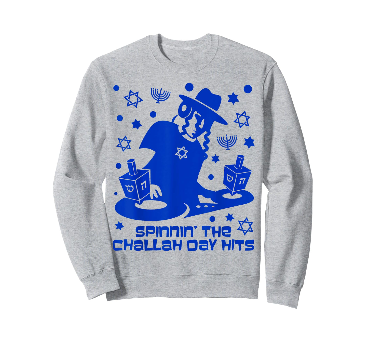 Funny Hanukkah Dreidel DJ Gift Mens Challah Day Hits T-Shirt