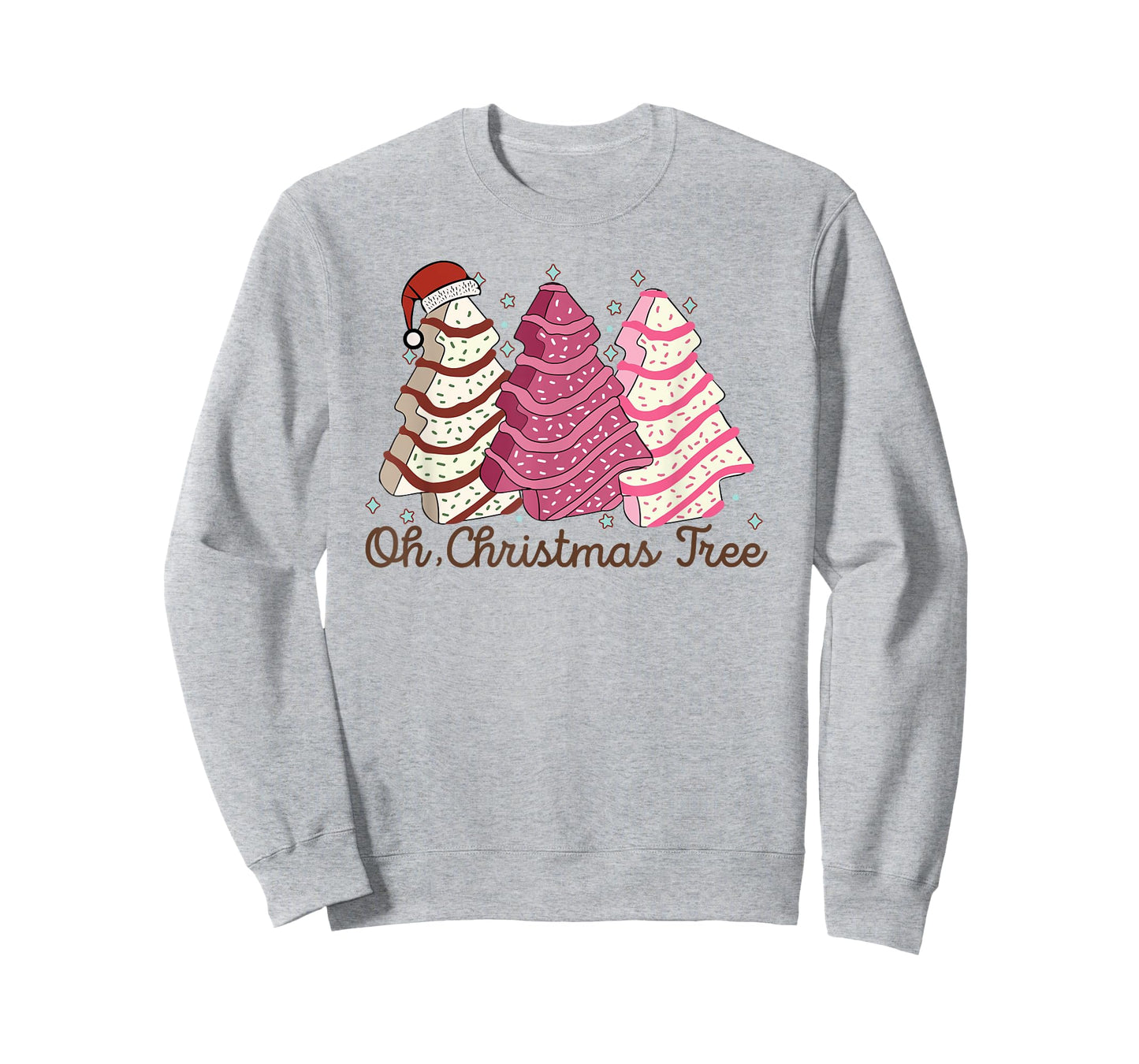 Oh Christmas Tree Cakes Funny Christmas Snack Cake Men Women T-Shirt
