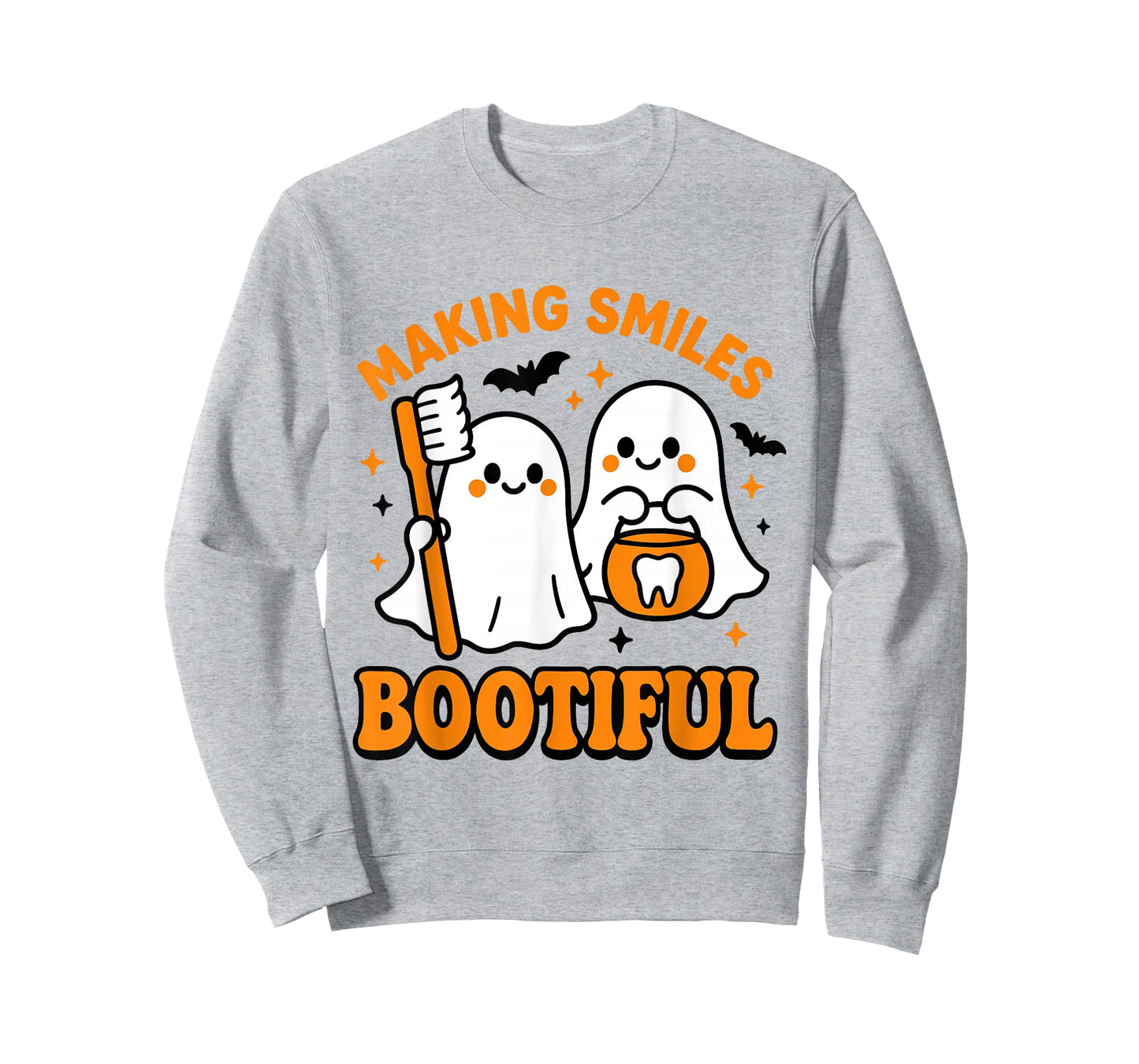 Making Smiles Bootiful Cute Dental Ghosts Halloween Dentist T-Shirt