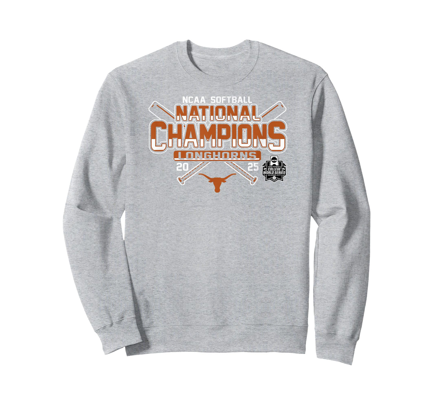 Texas Longhorns Softball National Champs 2025 WCWS Gray T-Shirt