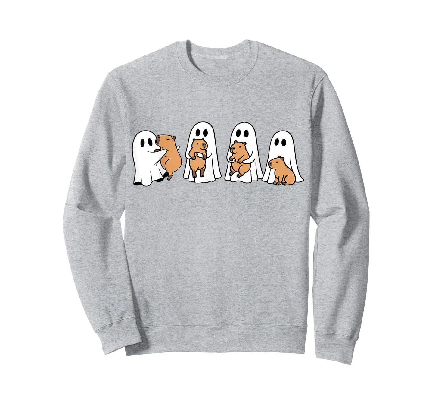 Ghost Halloween Capybara Lovers Spooky Season Fall Capy T-Shirt