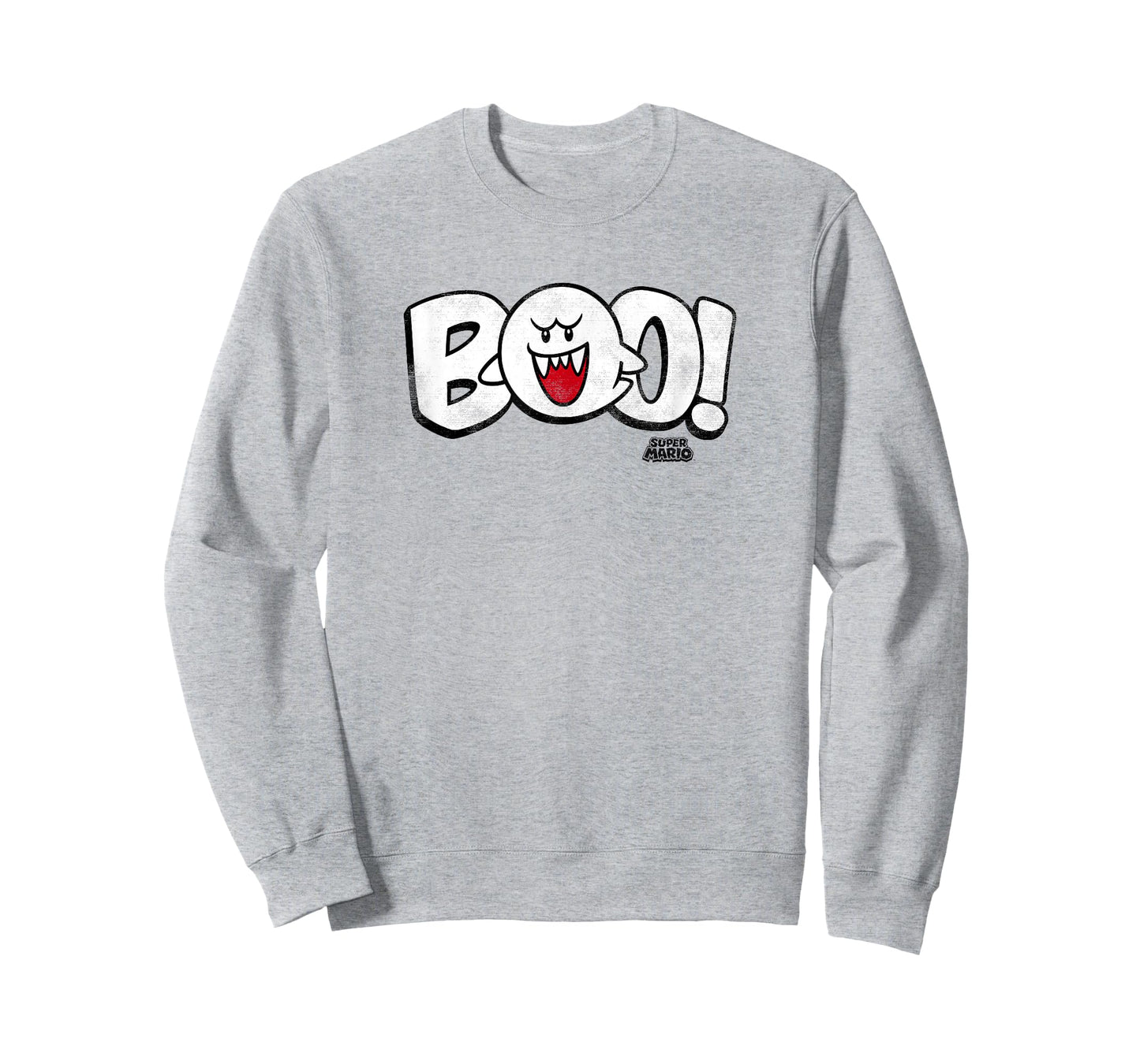 Super Mario Bros Halloween Boo Spooky Vintage Nintendo Logo T-Shirt