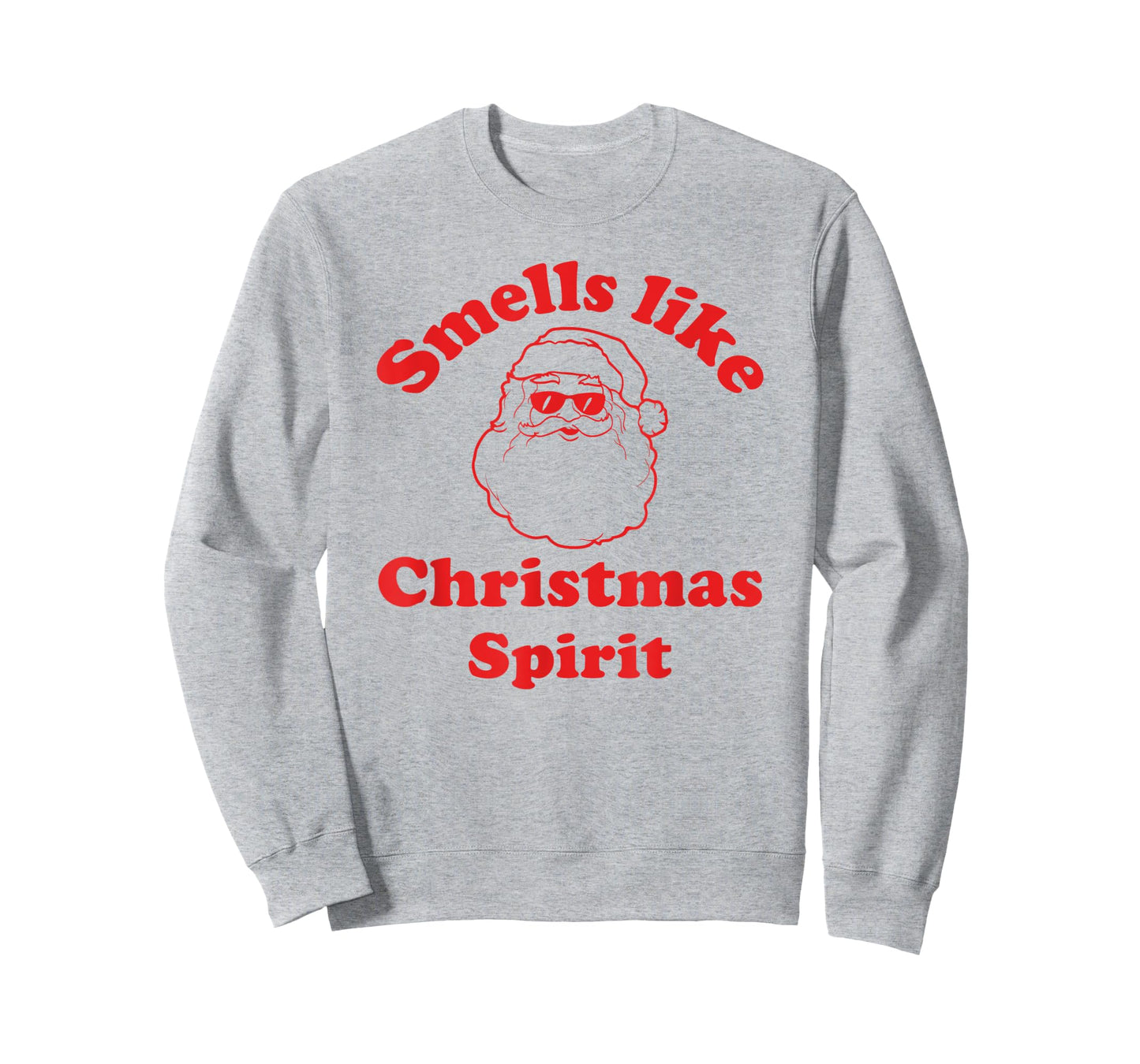 smells like christmas spirit funny santa claus face T-Shirt