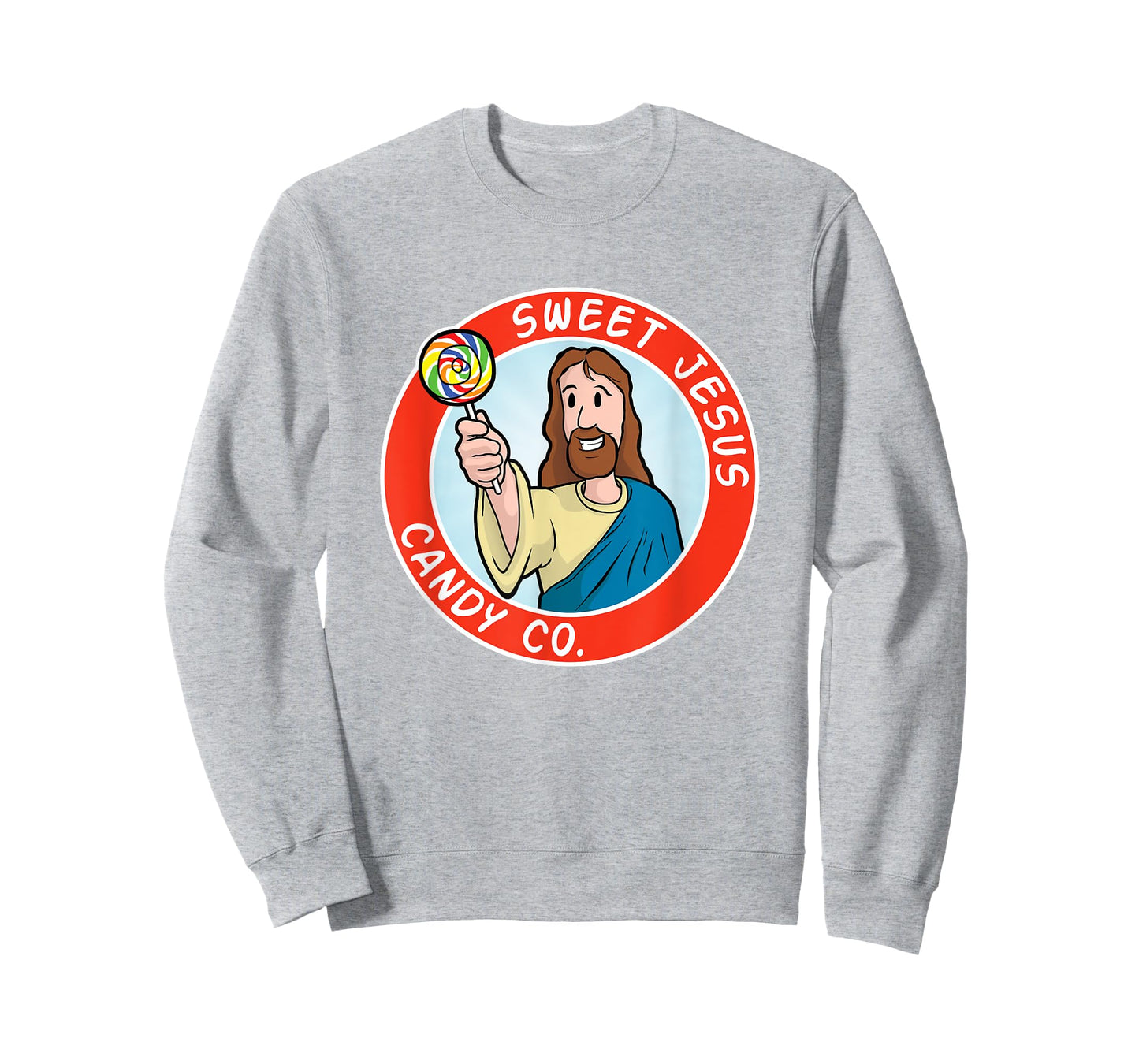 Sweet Jesus Candy Co. Christ Lollipop Parody Logo T-Shirt