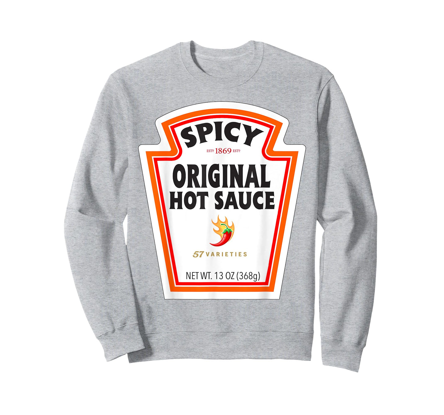 Halloween Matching Costume Spicy Chili Sauce Bottle Label T-Shirt
