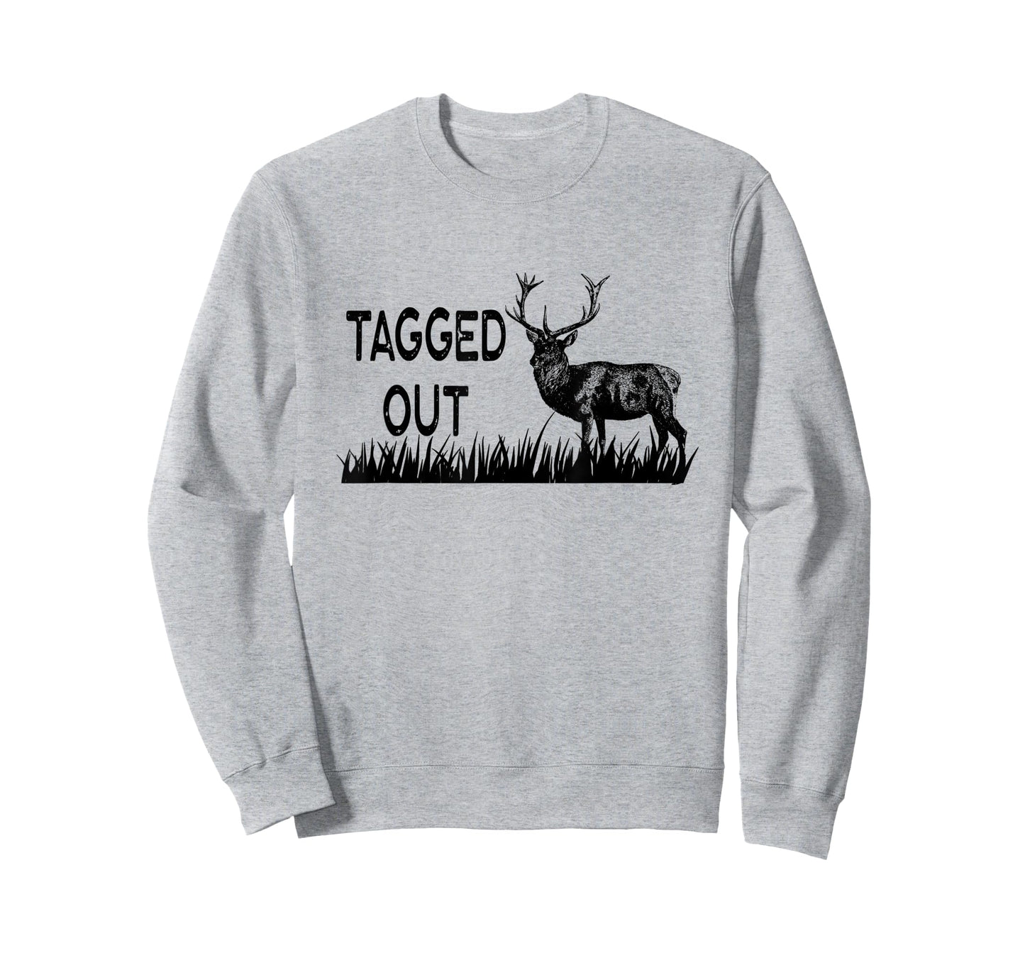 Tagged Out Vintage Graphic Hunter Hunt Elk Deer Antler Rack T-Shirt