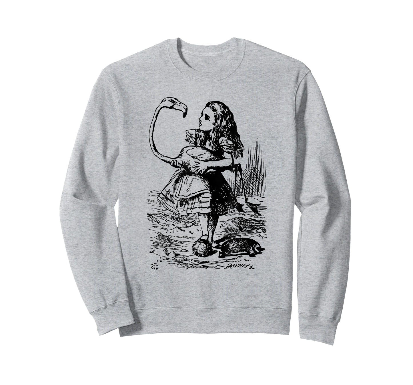 Big Texas Alice in Wonderland Alice Flamingo Croquet T-Shirt T-Shirt