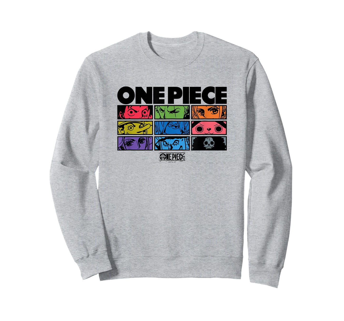 One Piece Anime Character Eyes Colorful Pop Art Grid T-Shirt