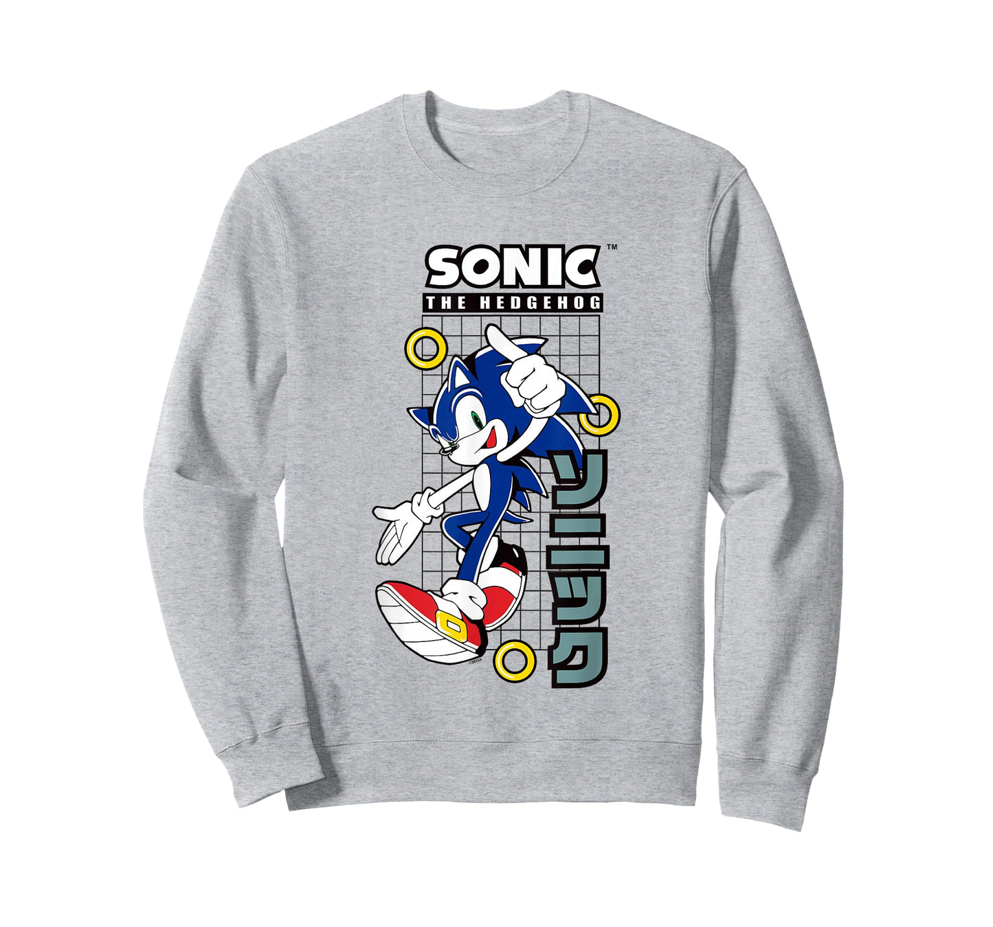 Sonic The Hedgehog Vintage Kanji Action Poster T-Shirt