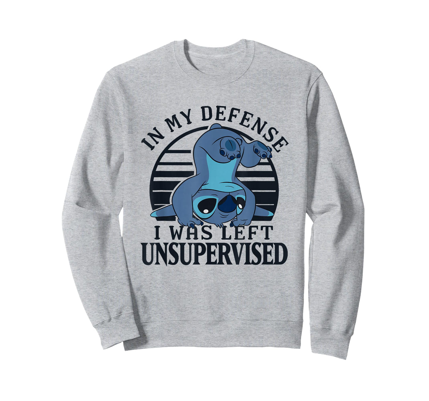 Disney Lilo & Stitch I was Left Unsupervised Retro Stripes T-Shirt