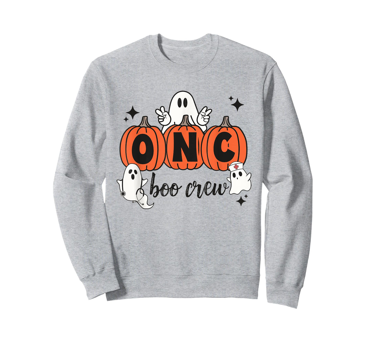 ONC Boo Crew Halloween Ghosts Pumpkin Spooky Oncology Crew T-Shirt