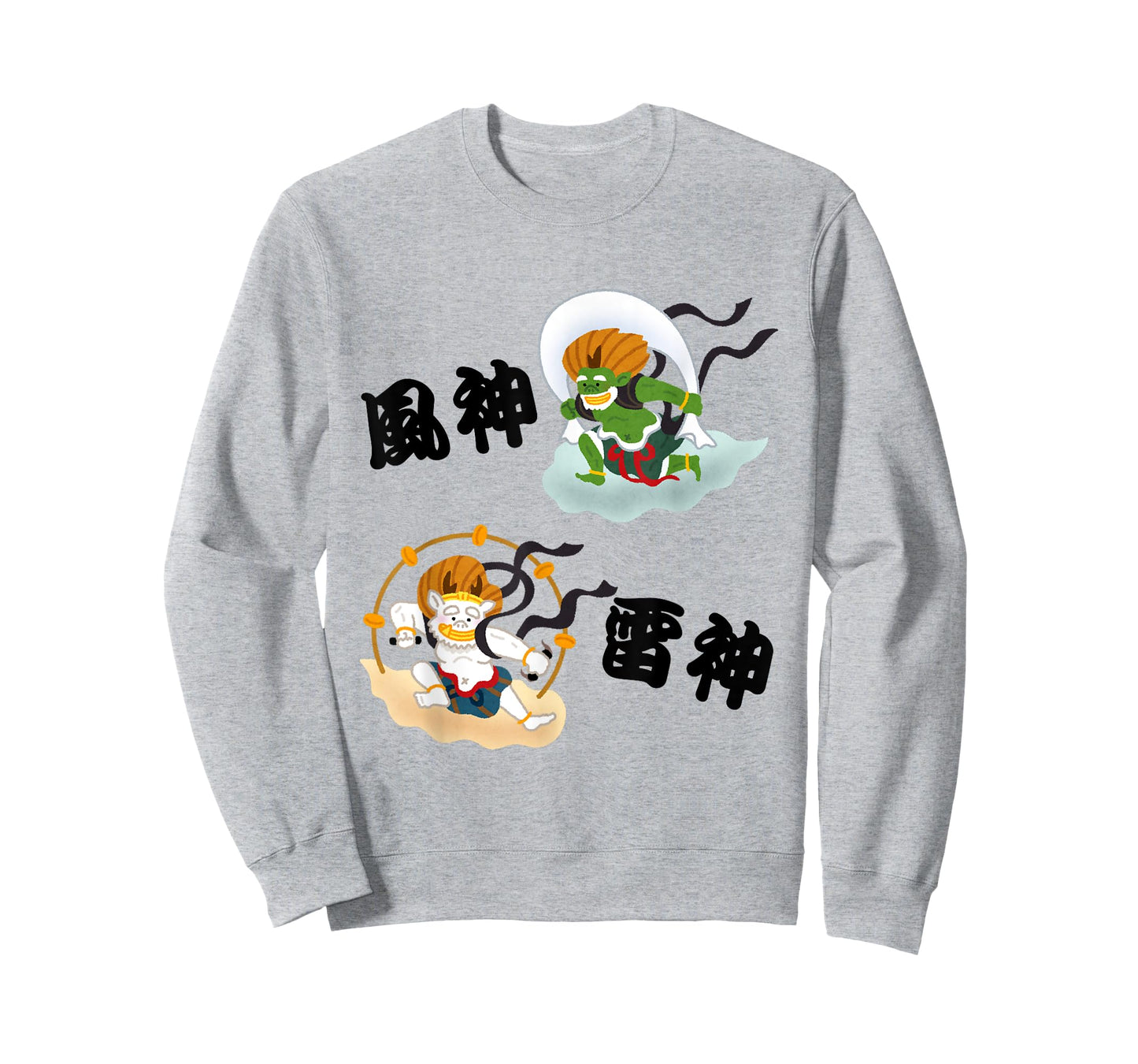Fujin & Raijin Wind and Thunder Gods of Japan T-Shirt