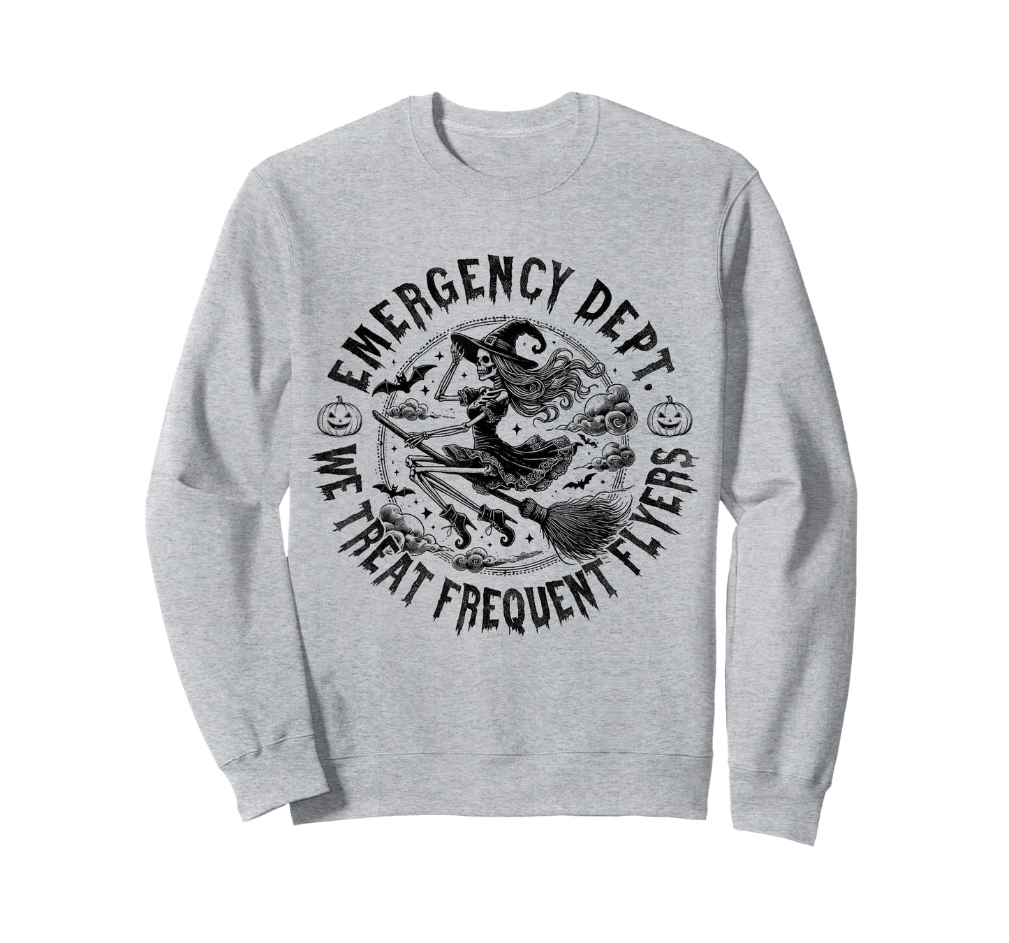 Emergency Dept We Treat Frequent Fliers Halloween ER Nurse T-Shirt