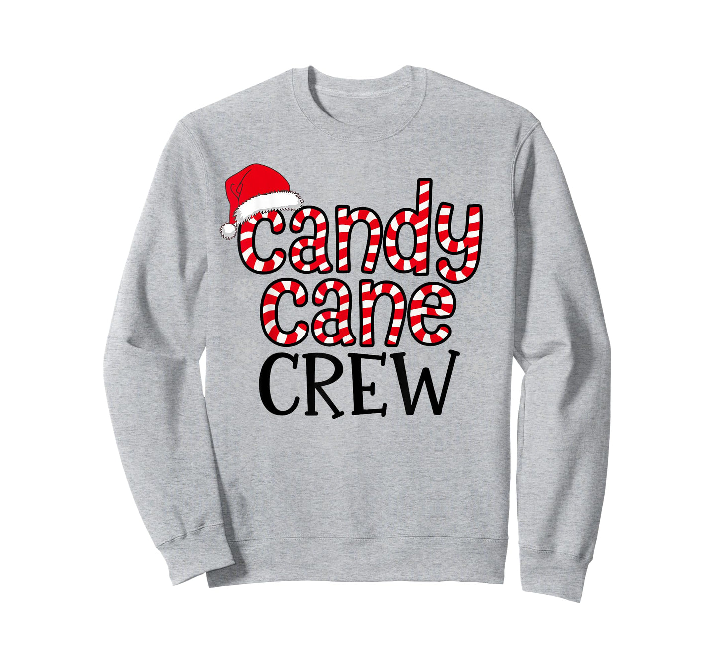 Candy Cane Crew Christmas Squad Xmas Family Matching Santa T-Shirt