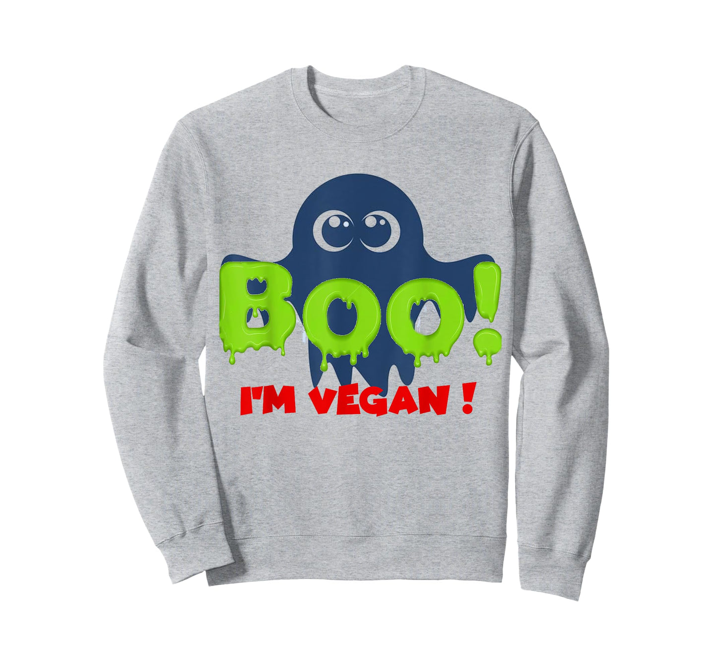 Boo I'm Vegan! Halloween Costume - Funny Vegan Ghost Gift T-Shirt