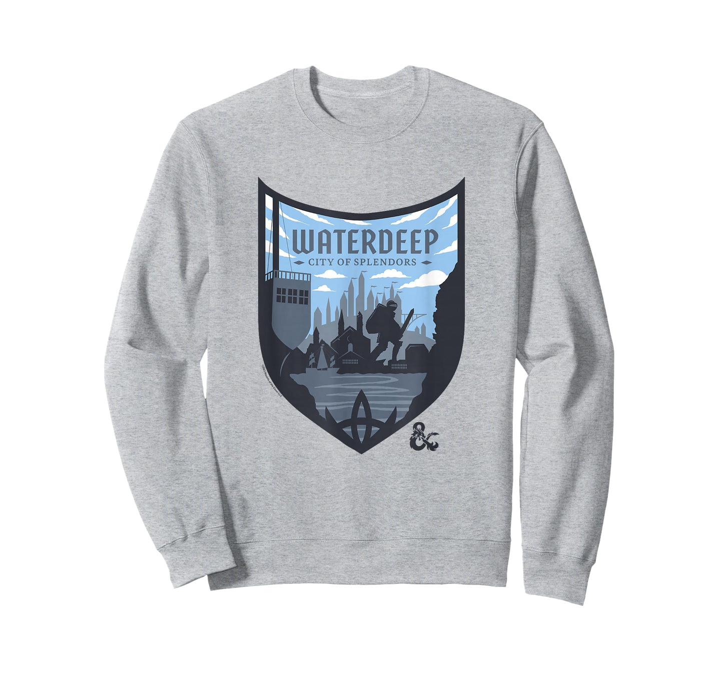 Dungeons & Dragons Waterdeep City Of Splendors Shield Logo T-Shirt