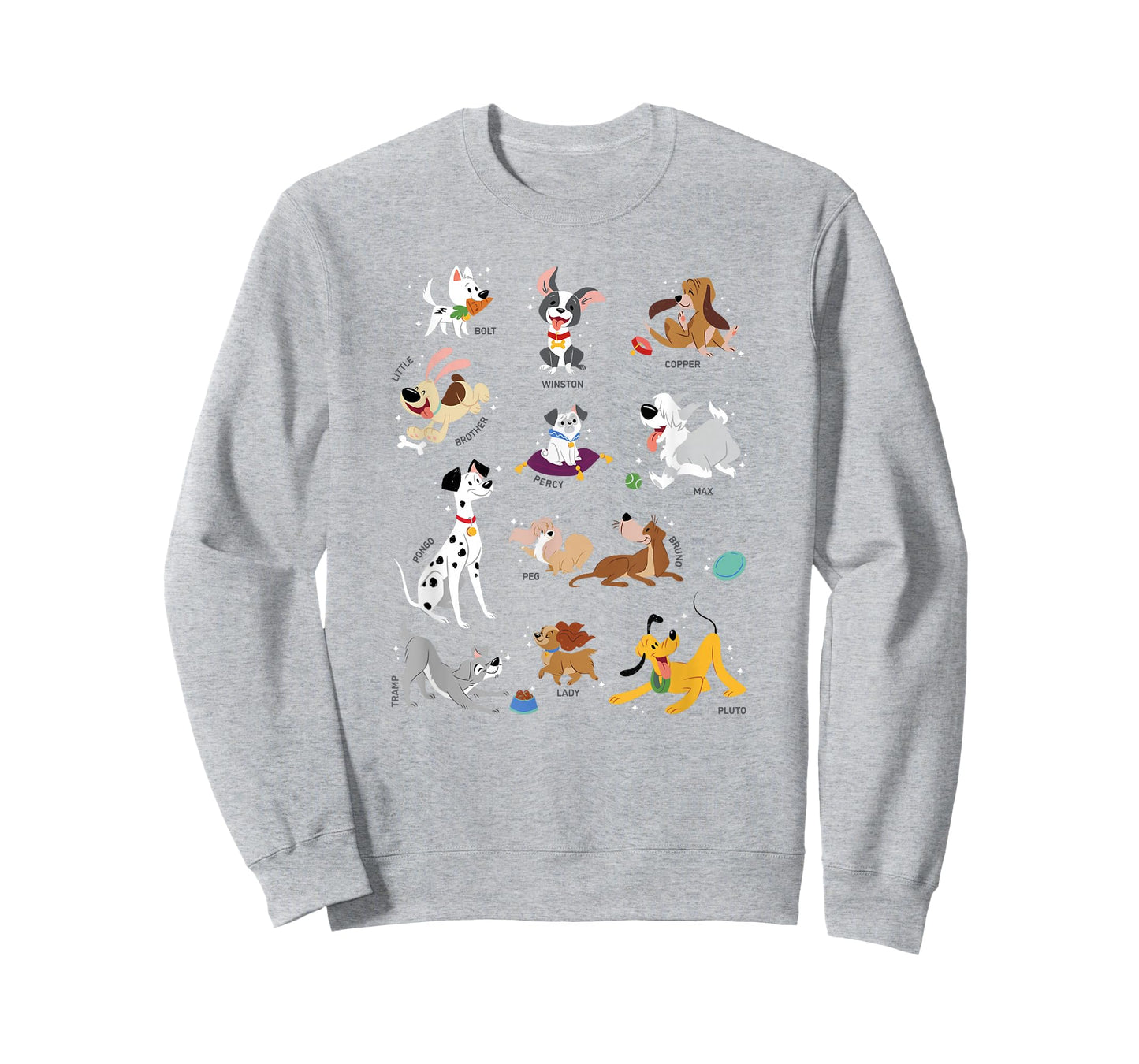 Disney Pets Movie Dogs Group Jumble T-Shirt Small