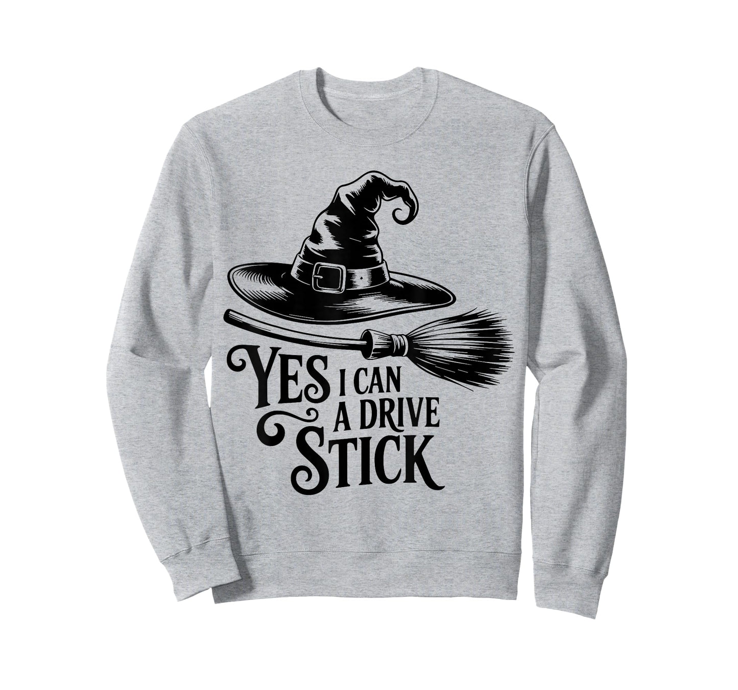 Yes, I Can Drive A Stick Halloween Costume Spooky Witch T-Shirt