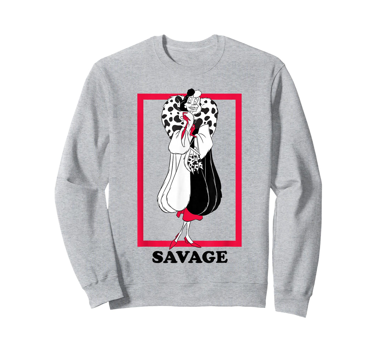 Disney 101 Dalmatians Savage Cruella De Vil Sassy Portrait T-Shirt