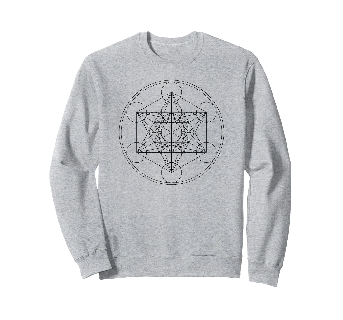 Metatrons Cube Sacred Geometry Yoga Spiritual Symbol 4D T-Shirt