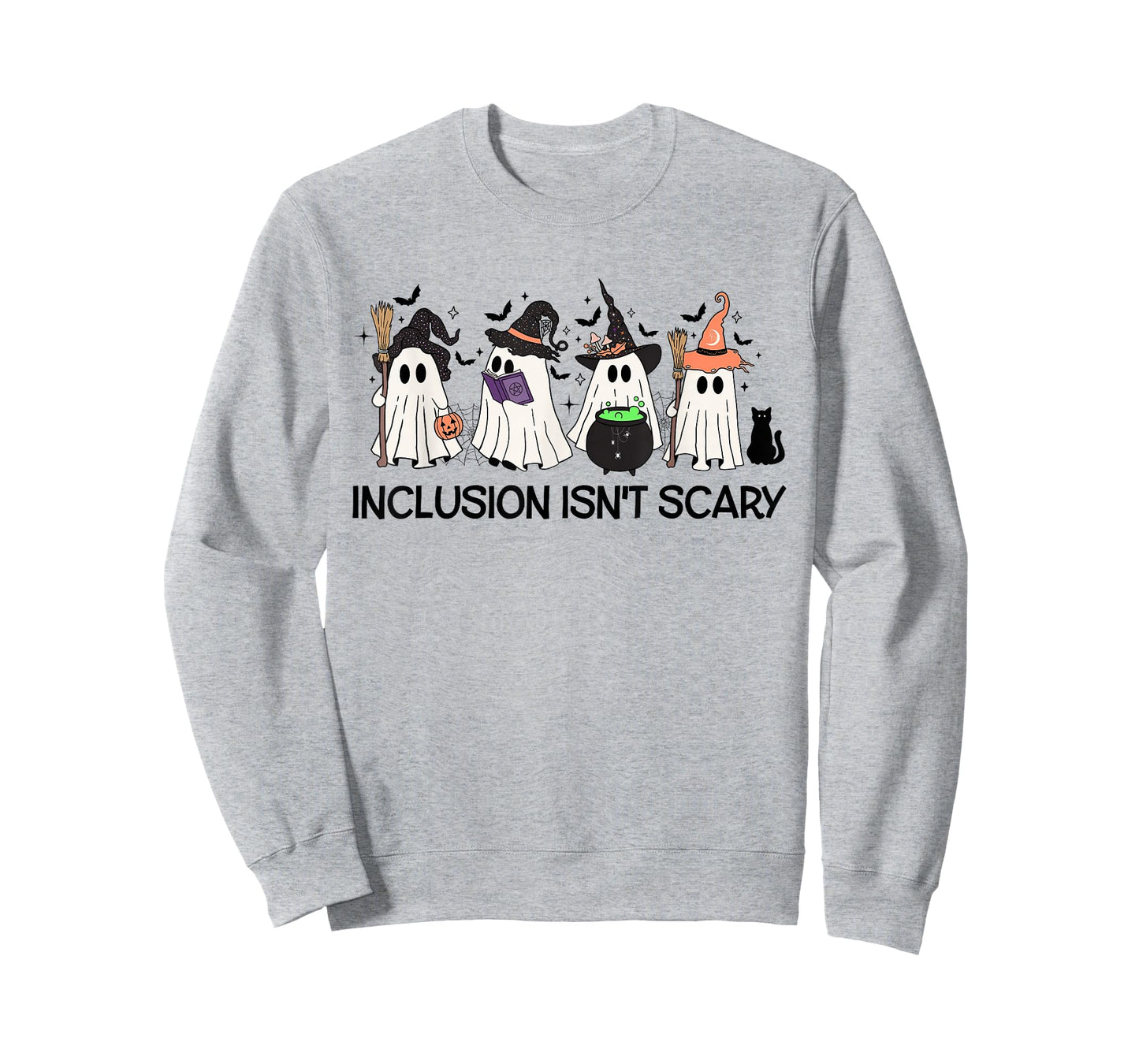 Inclusion Isn't Scary Boo Ghost Halloween Sped Teacher T-Shirt