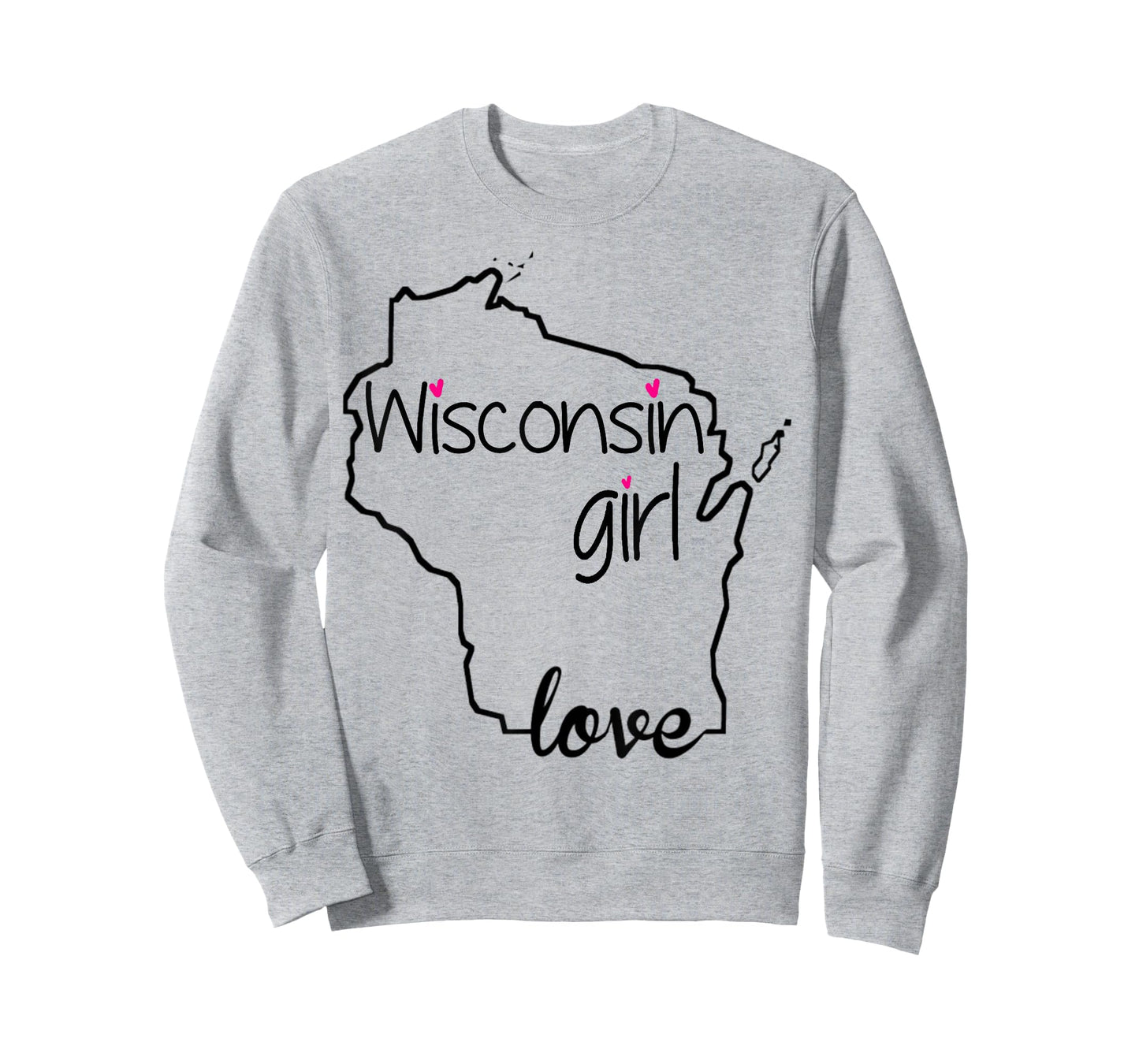 Wisconsin Girl Tshirt I Love Wisconsin Home State Tee T-Shirt