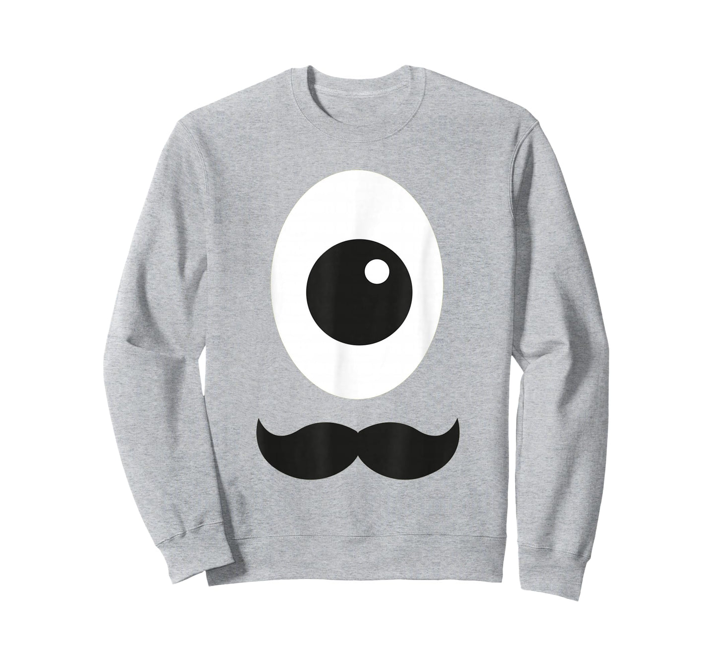 Giant Cyclops Eye and Mustache Monster Alien T-Shirt