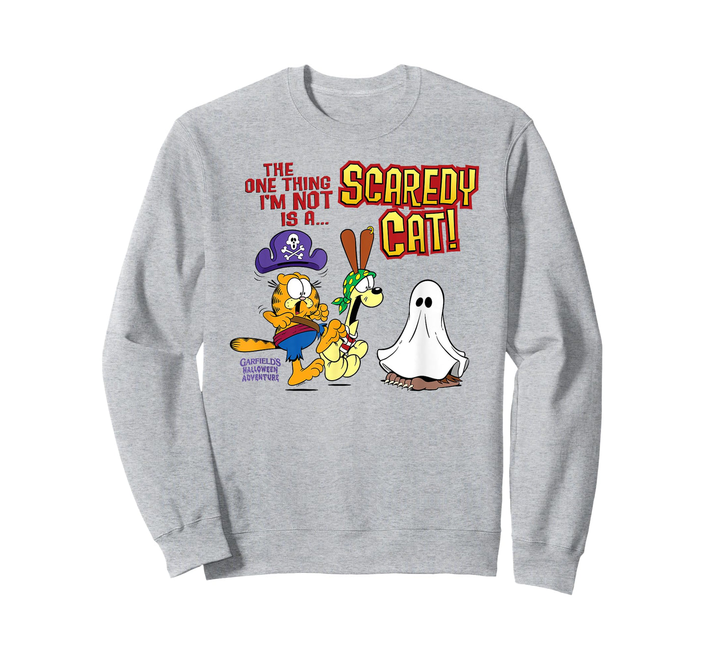 Garfield Not A Scaredy Cat! Halloween Cartoon Cat T-Shirt