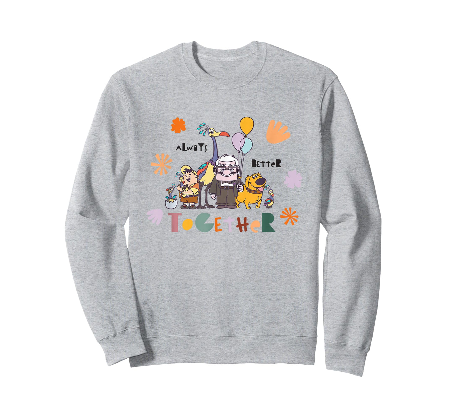 Disney Pixar Up Always Better Together Cute Group Shot Logo T-Shirt