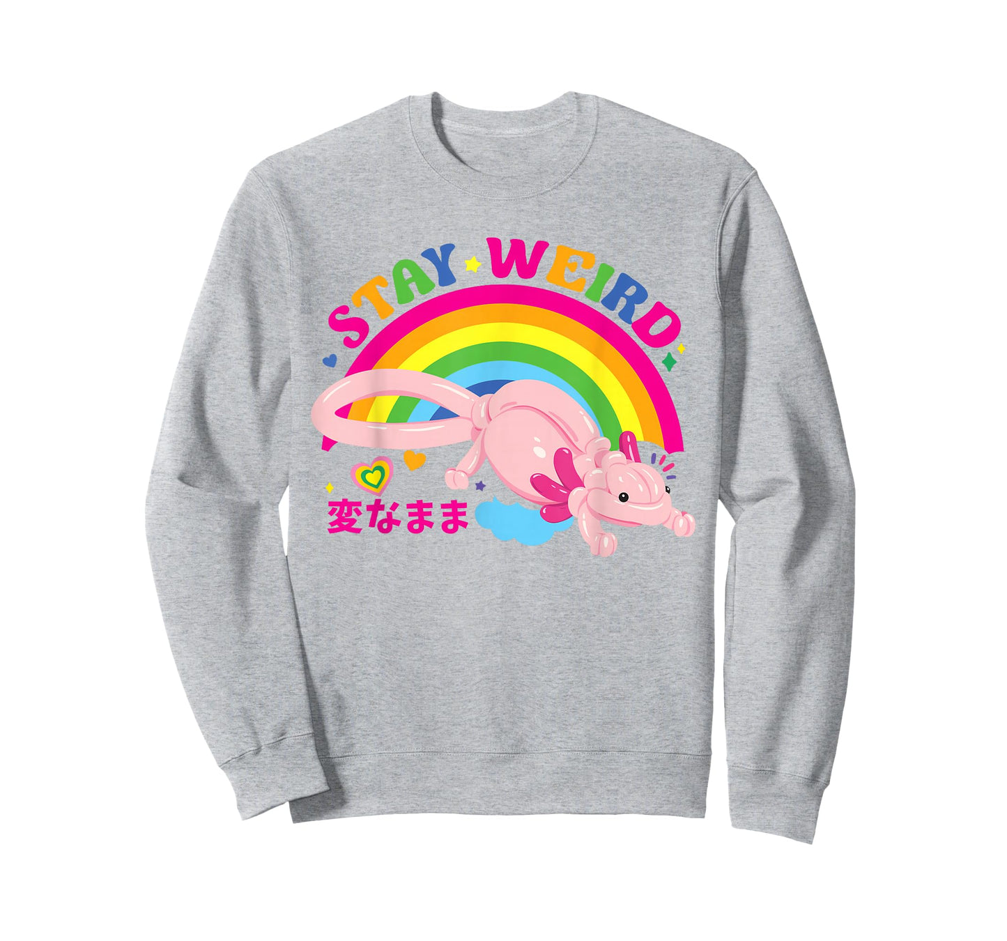 Kidcore Clothes Balloon Axolotl Aesthetic Decora Stay Weird T-Shirt
