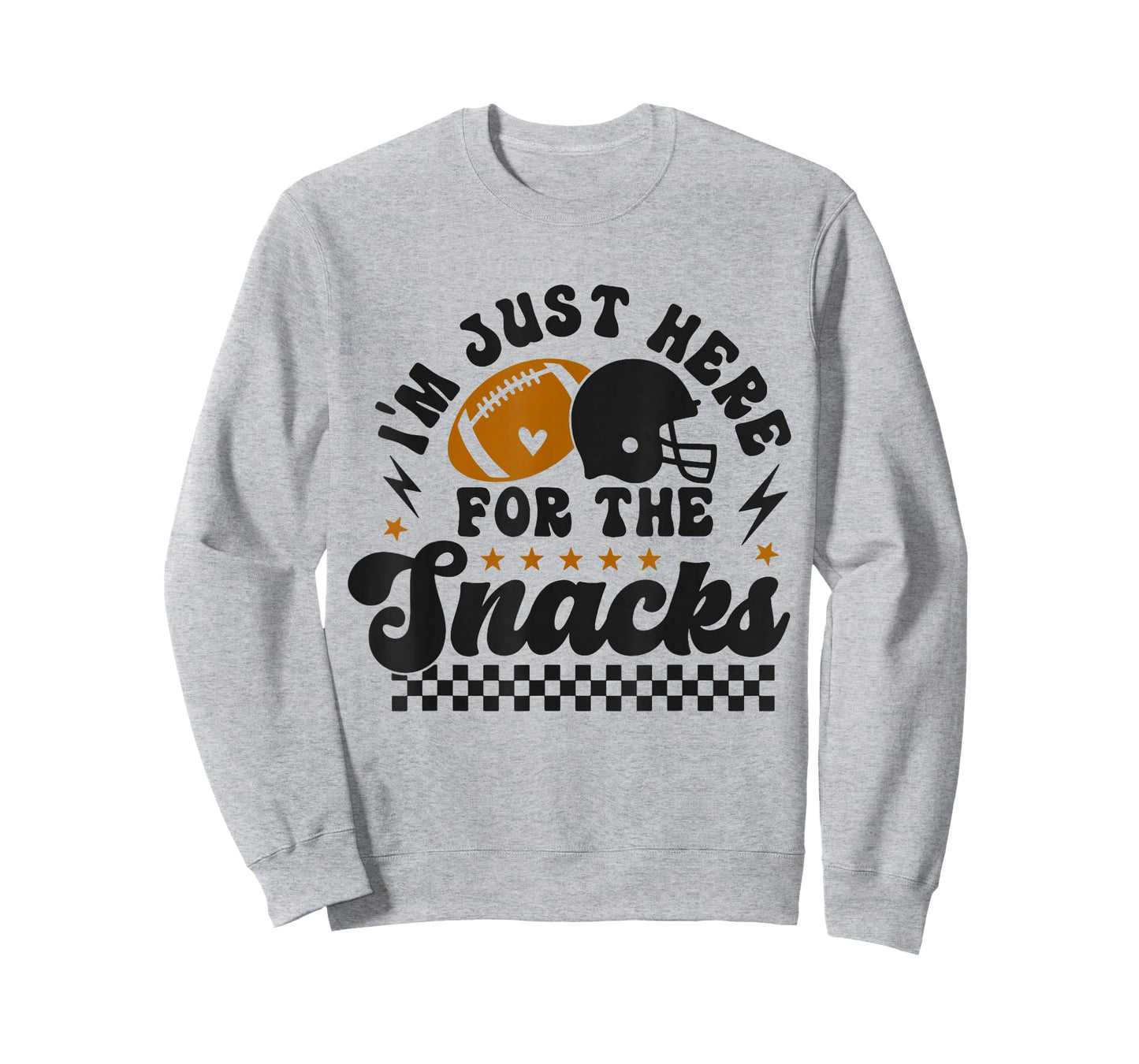 Retro I'm Just Here for The Snacks Cute Football Toddler Kid T-Shirt