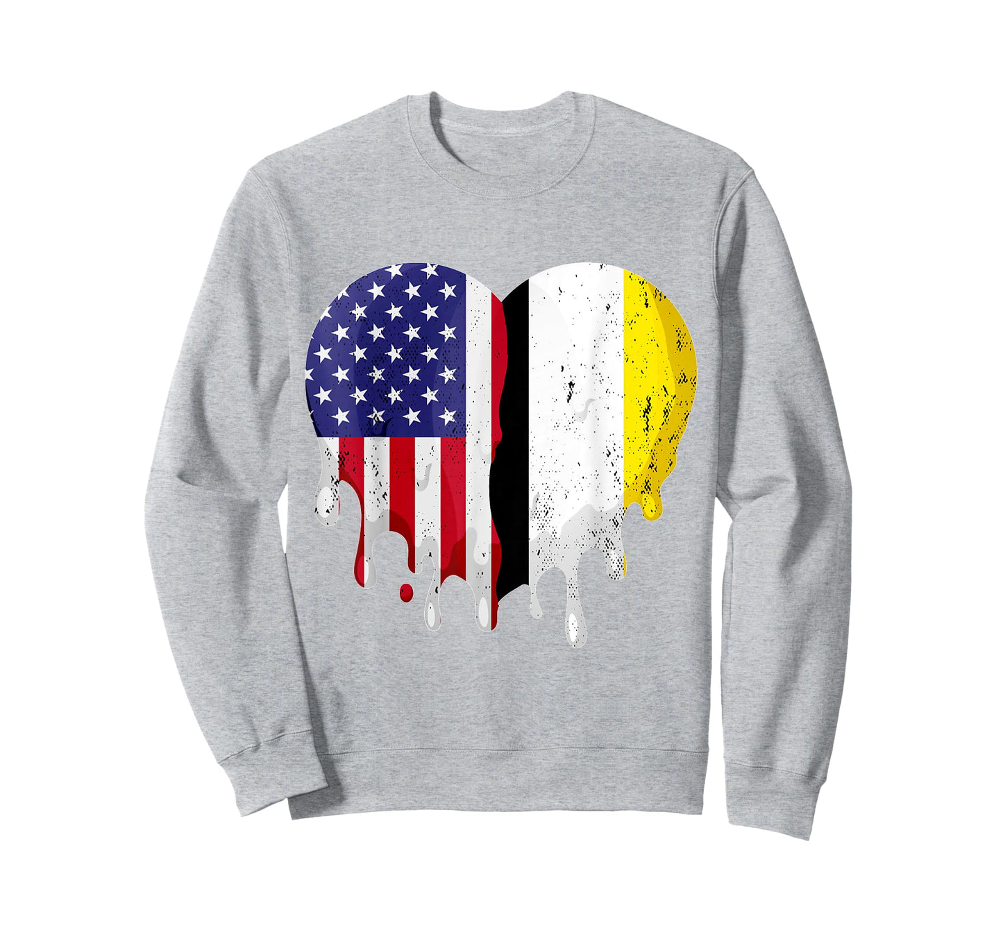 Garifuna American Patriot Grown Country Melting Heart T-Shirt