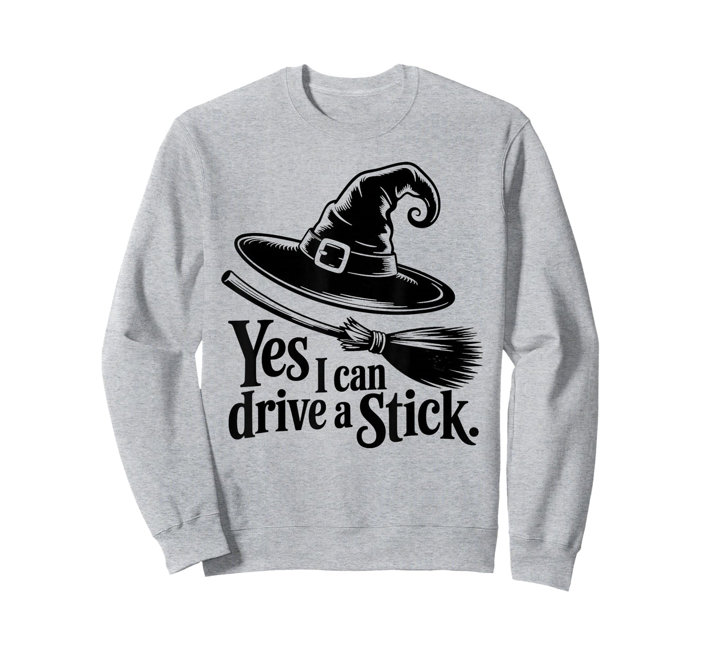 Yes, I Can Drive A Stick Halloween Costume Spooky Witch Cool T-Shirt
