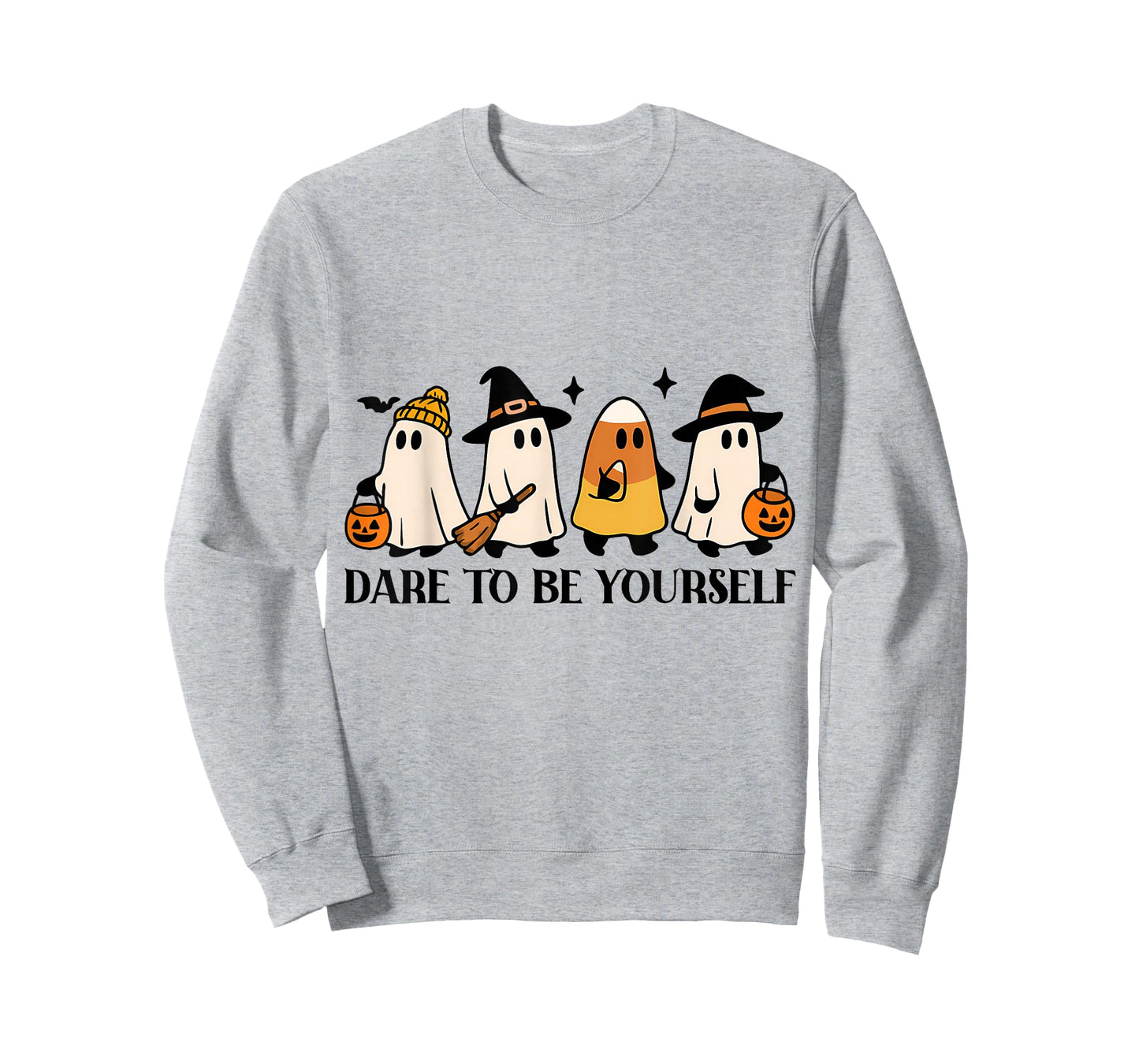 Halloween Candy Corn Ghost Dare to Be Yourself Women Kids T-Shirt