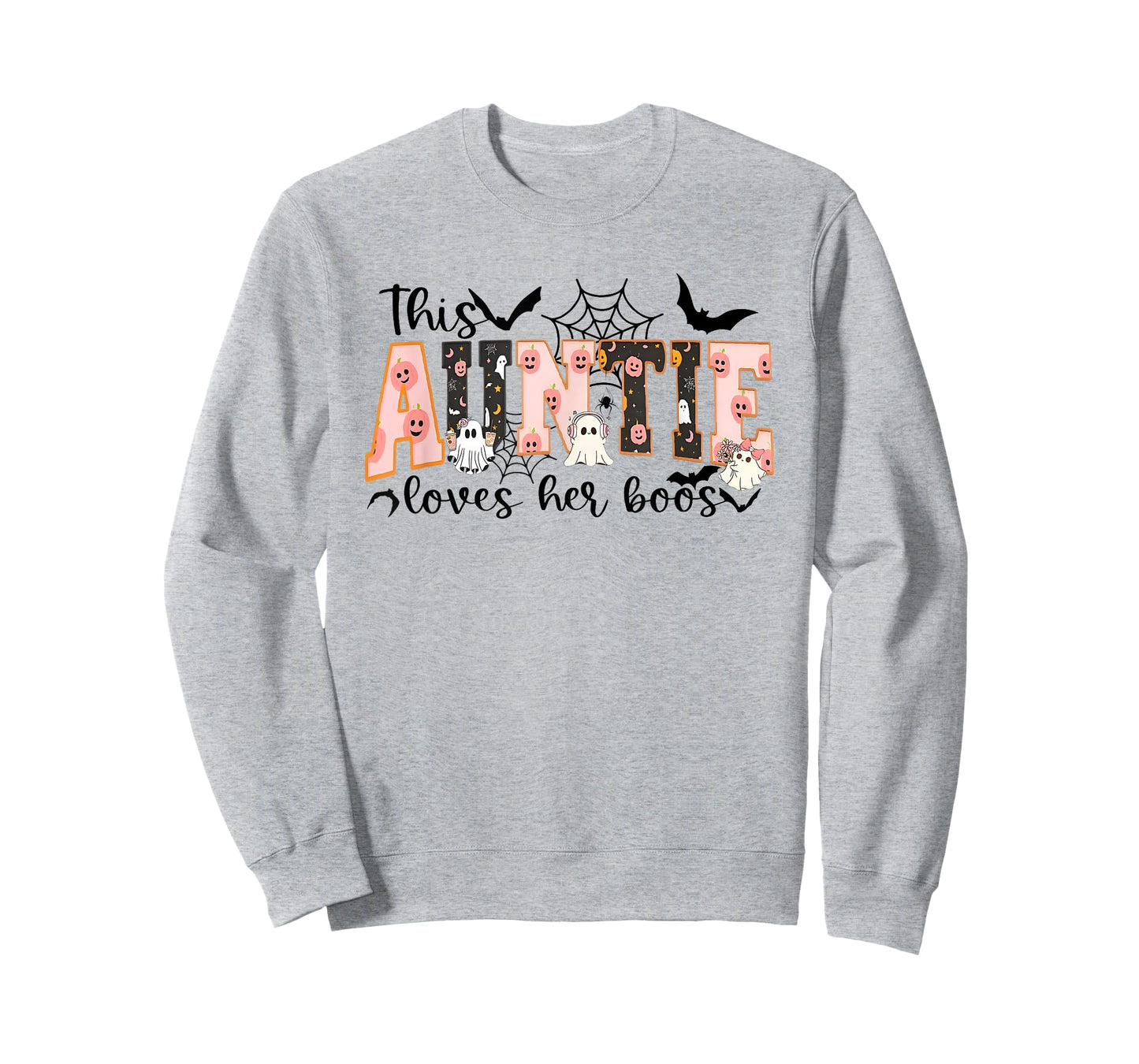 This Auntie Loves Her Boos Halloween Ghost T-Shirt