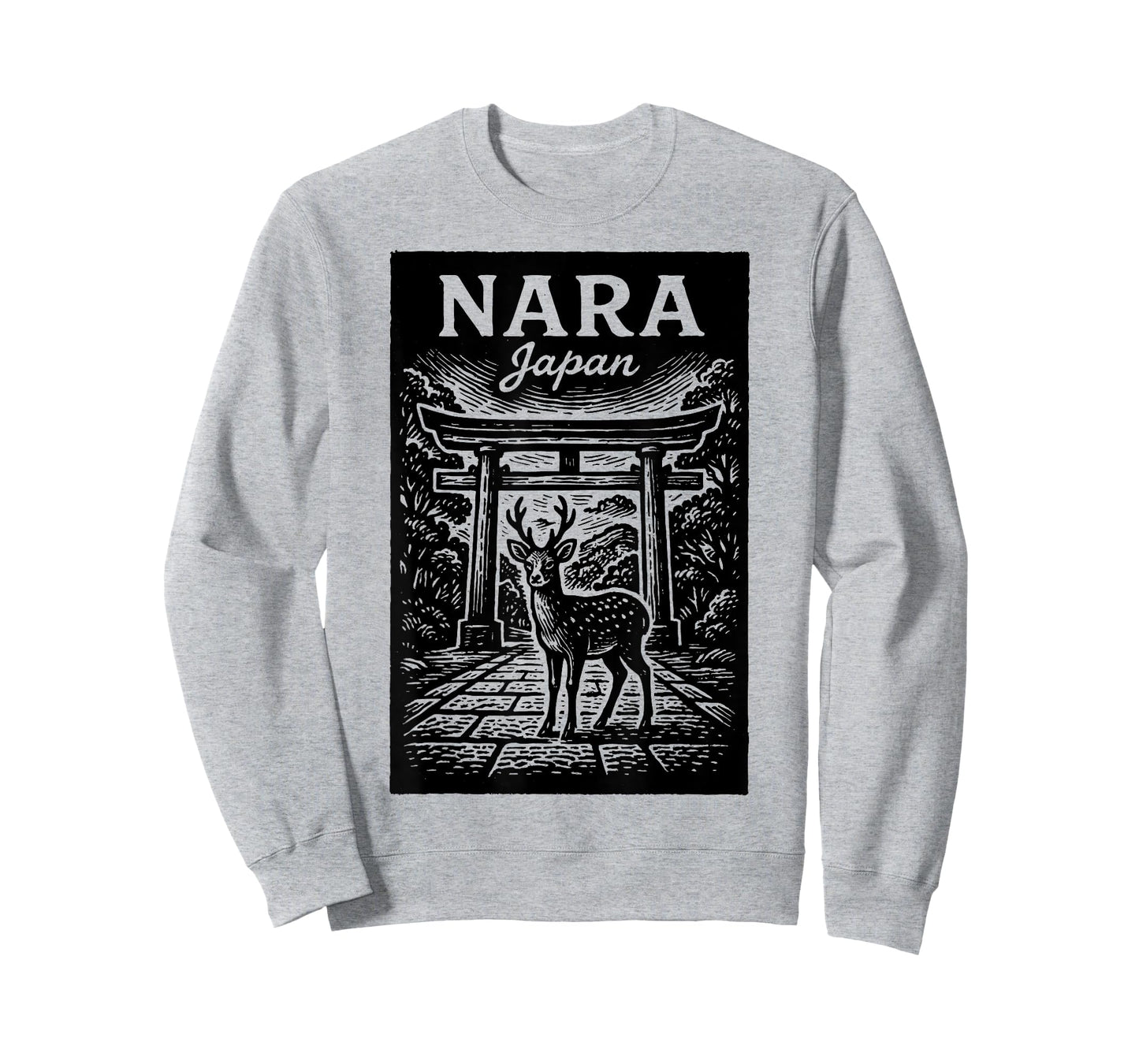 Nara Japan Deer Temple Japanese Travel Nature Architecture T-Shirt