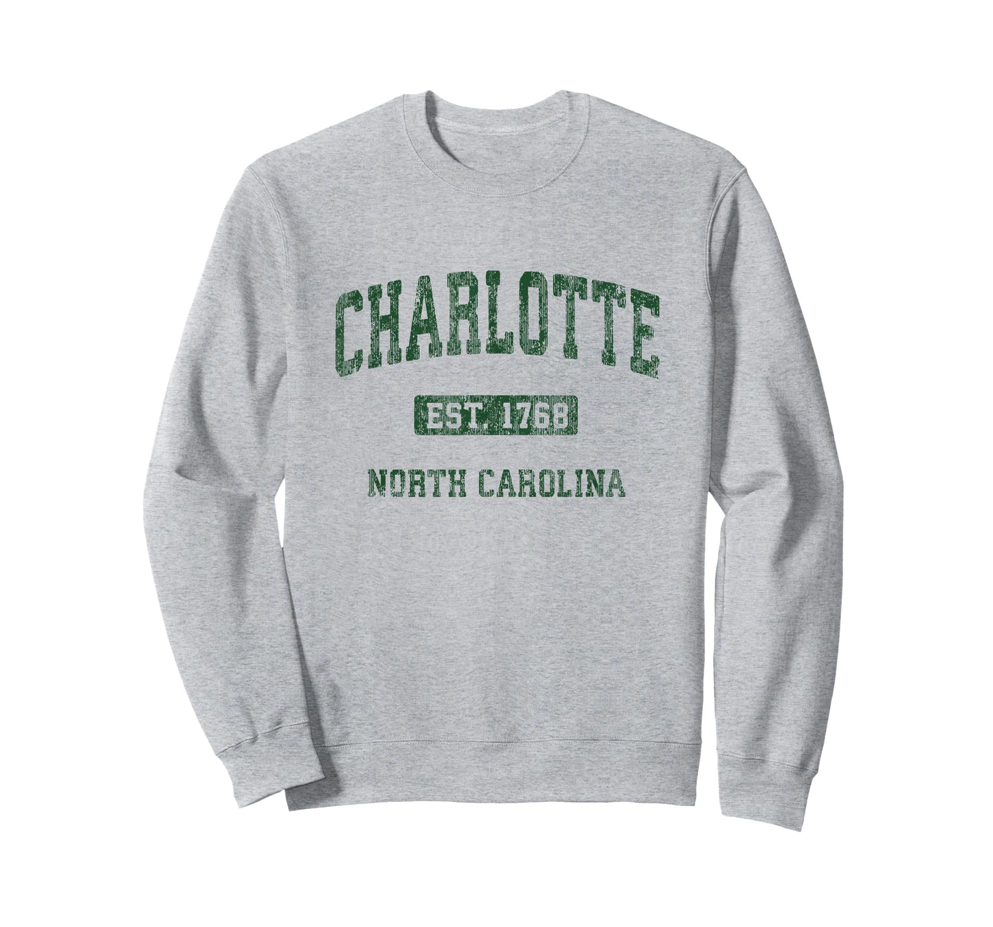 Charlotte North Carolina NC Vintage Athletic Sports Design T-Shirt