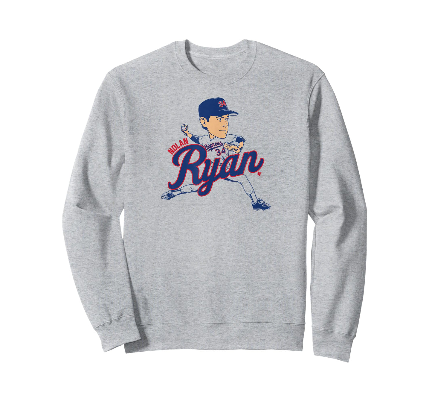 Nolan Ryan - Caricature - Texas Baseball T-Shirt