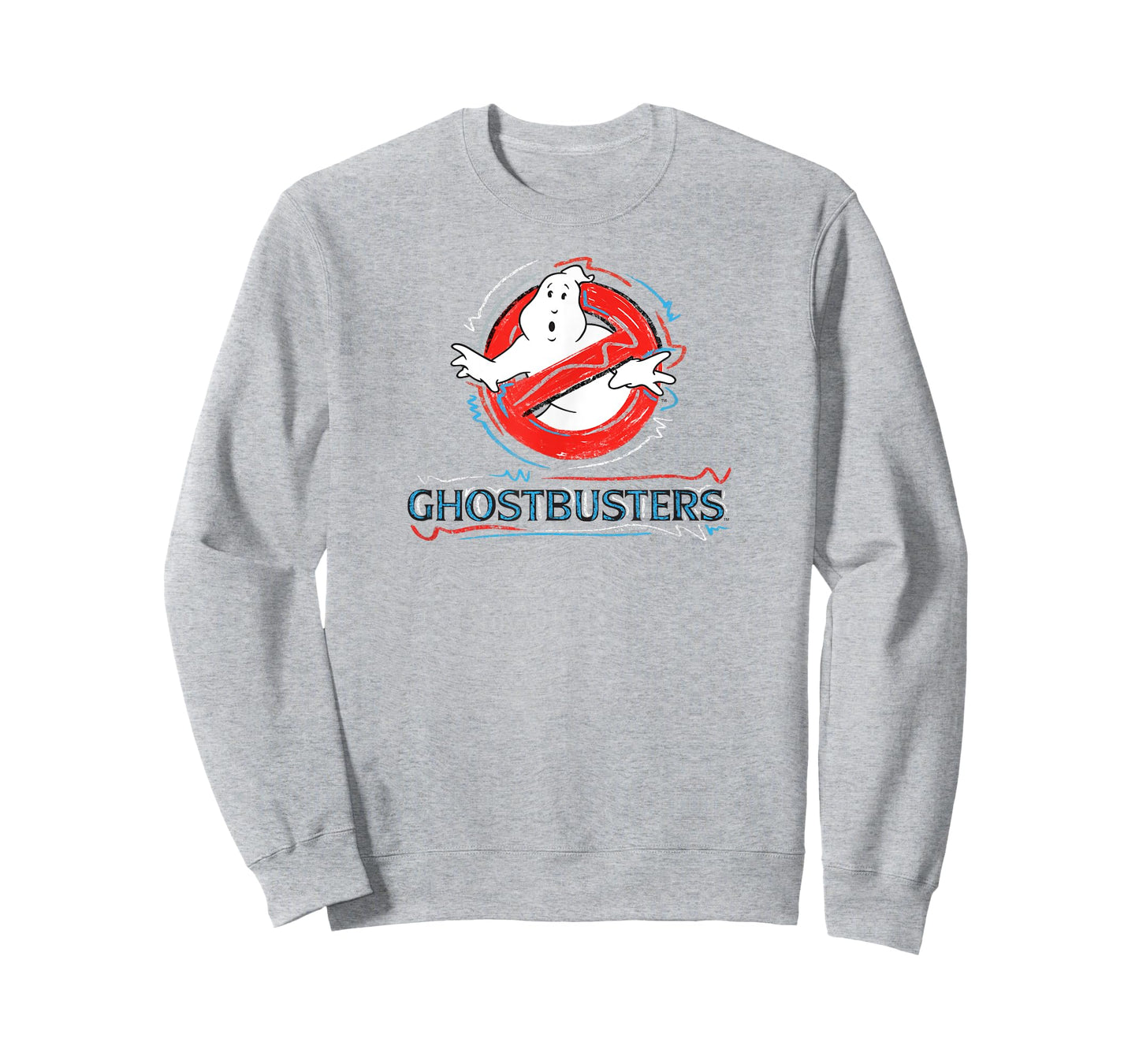 Ghostbusters No Ghost Scribbles Logo Funny Retro Movie T-Shirt
