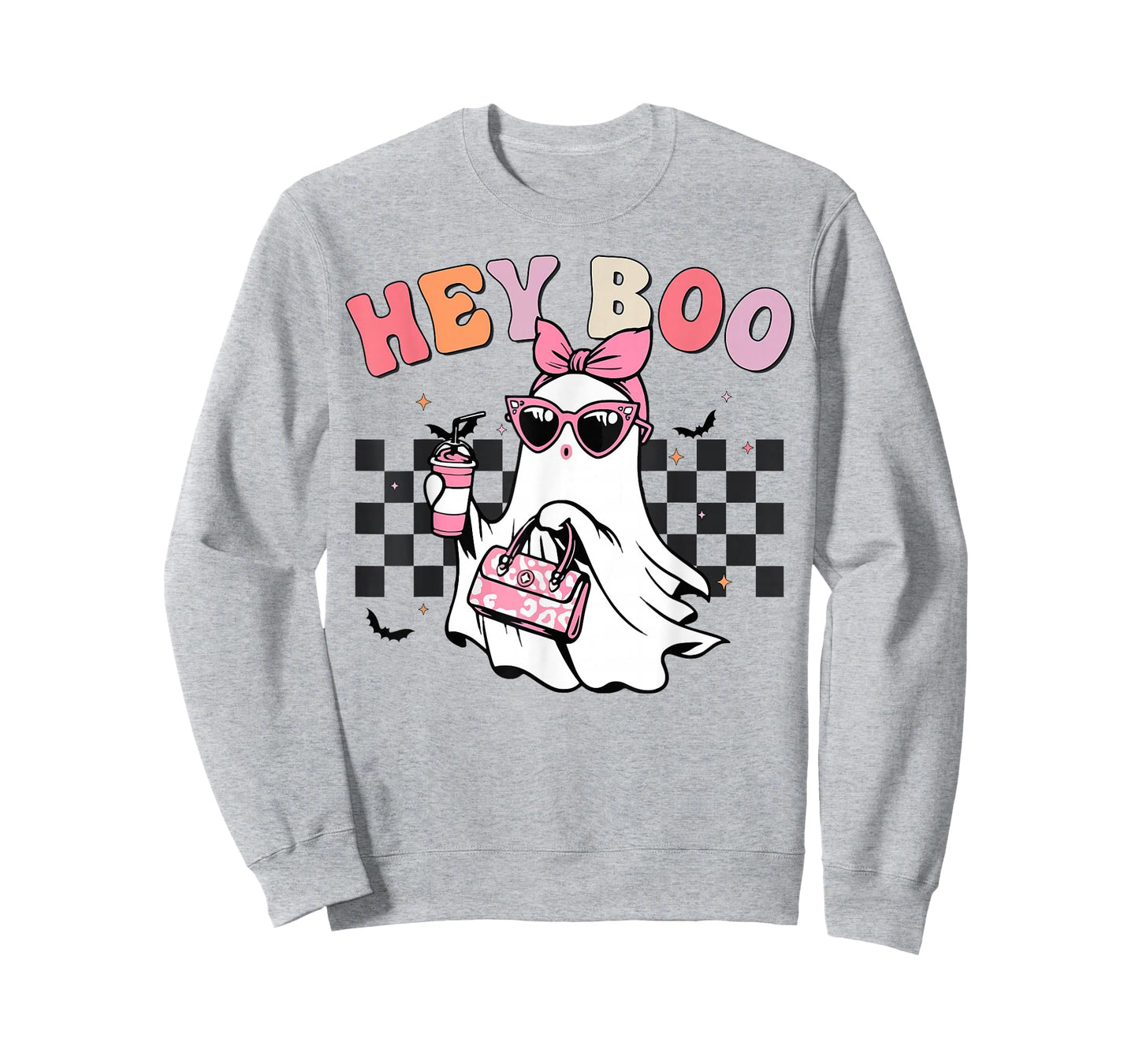 Girl Hey Boo Cute Ghost Coffee Funny Halloween Women Toddler T-Shirt