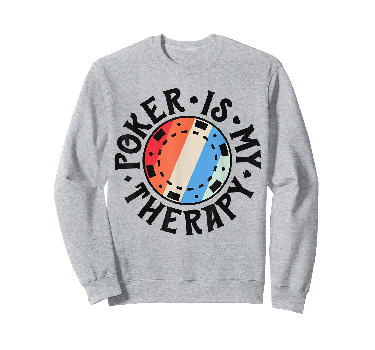 Poker Shirts For Men Women Poker Is My Therapy Card Player T-Shirt