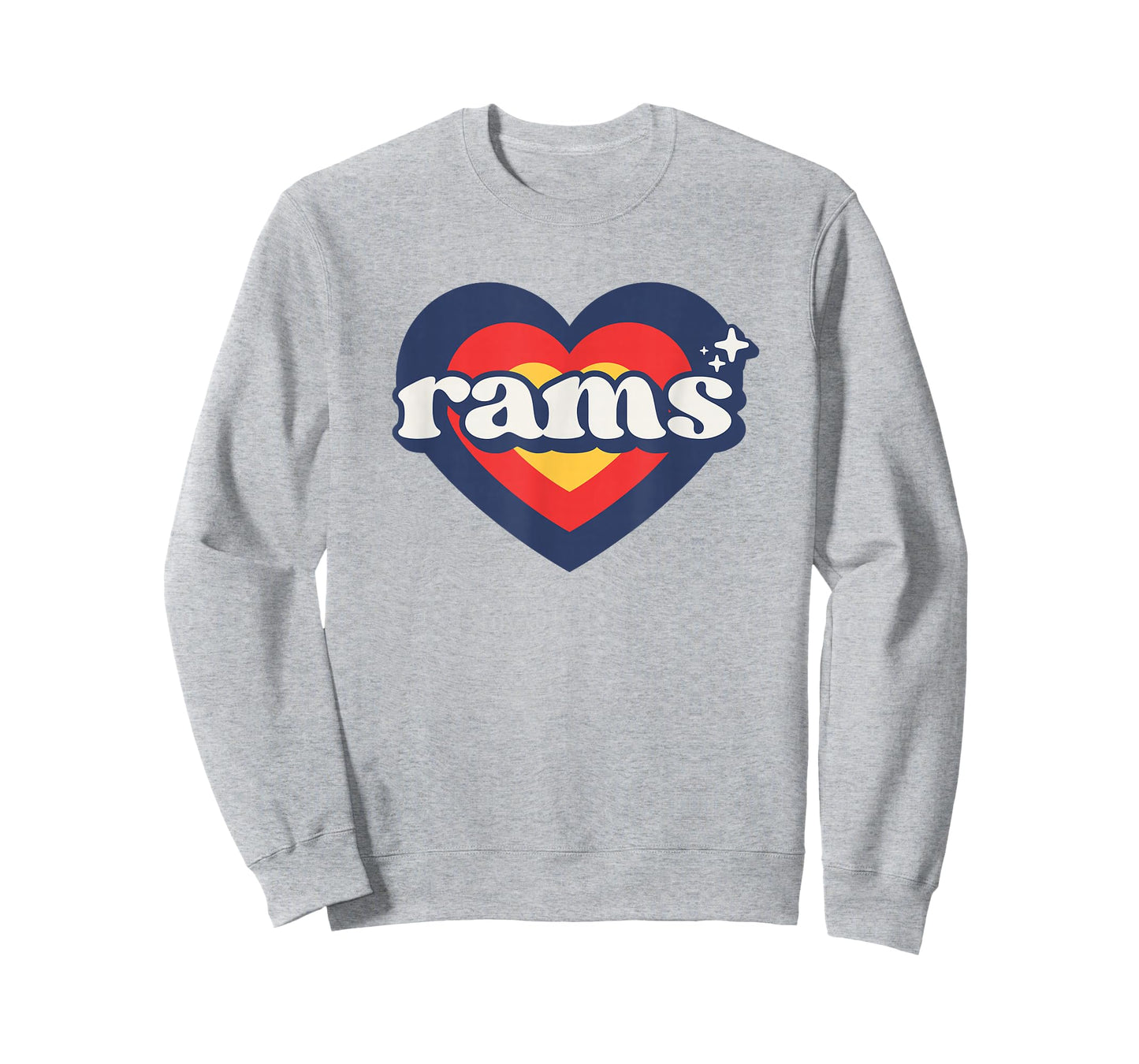 Vintage Rams High School Go Rams Pride Heart T-Shirt