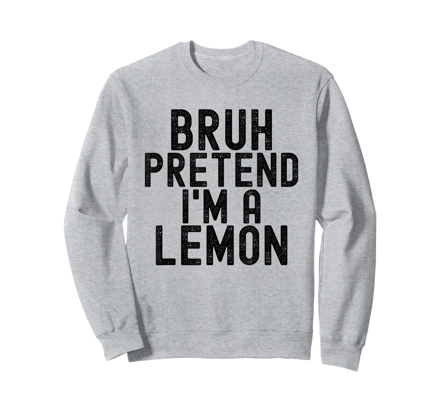 Bruh Pretend I'm A Lemon Funny Halloween Costume Men Women T-Shirt