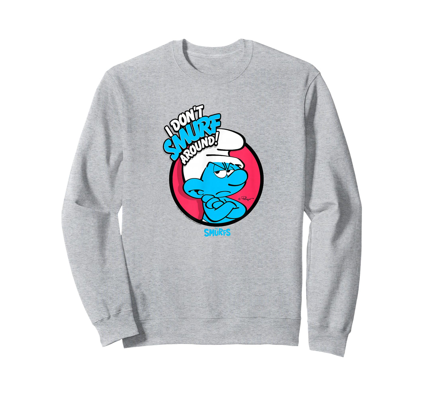 The Smurfs I Don't Smurf Around Retro Cartoon T-Shirt