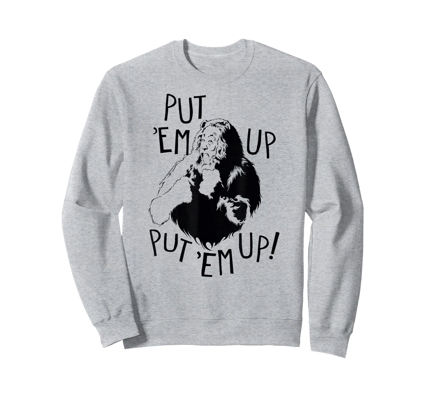 Wizard of Oz Cowardly Lion Put Em Up Fight Pose Retro Movie T-Shirt