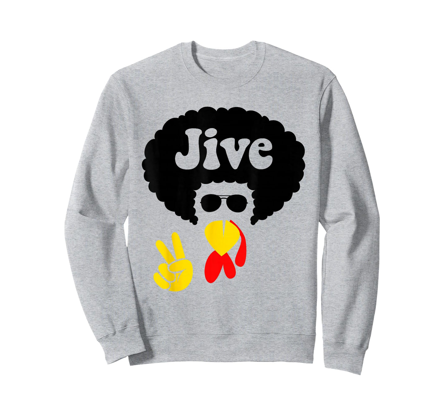 Peace Sign Jive Thanksgiving Turkey Face Funny Men Women T-Shirt
