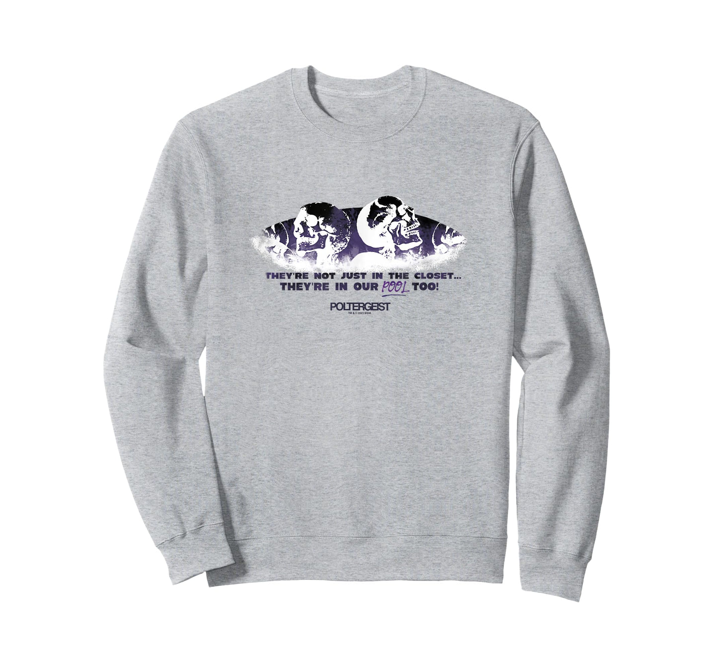 Poltergeist They're In Our Pool Too! Vintage Skeletons Logo T-Shirt