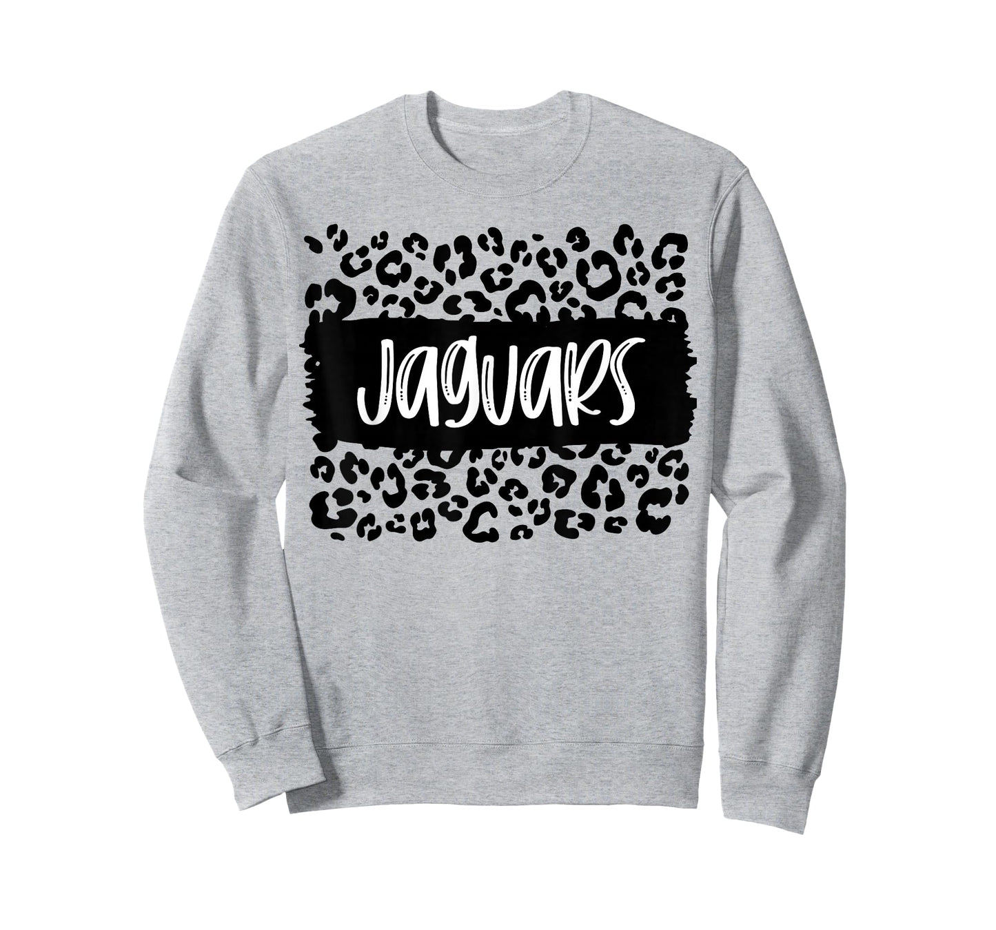 Jaguars Team Mascot School Spirit Game Night Leopard Print T-Shirt