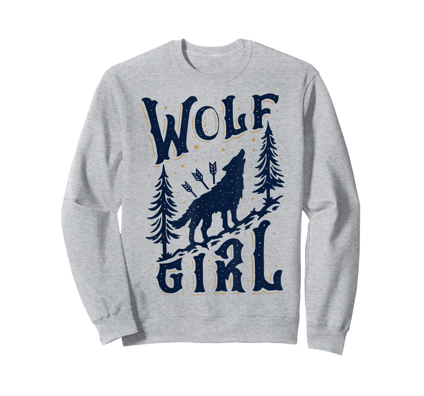 Wolf Girl Who Loves Wolves Funny Animal Lovers Gifts Women T-Shirt
