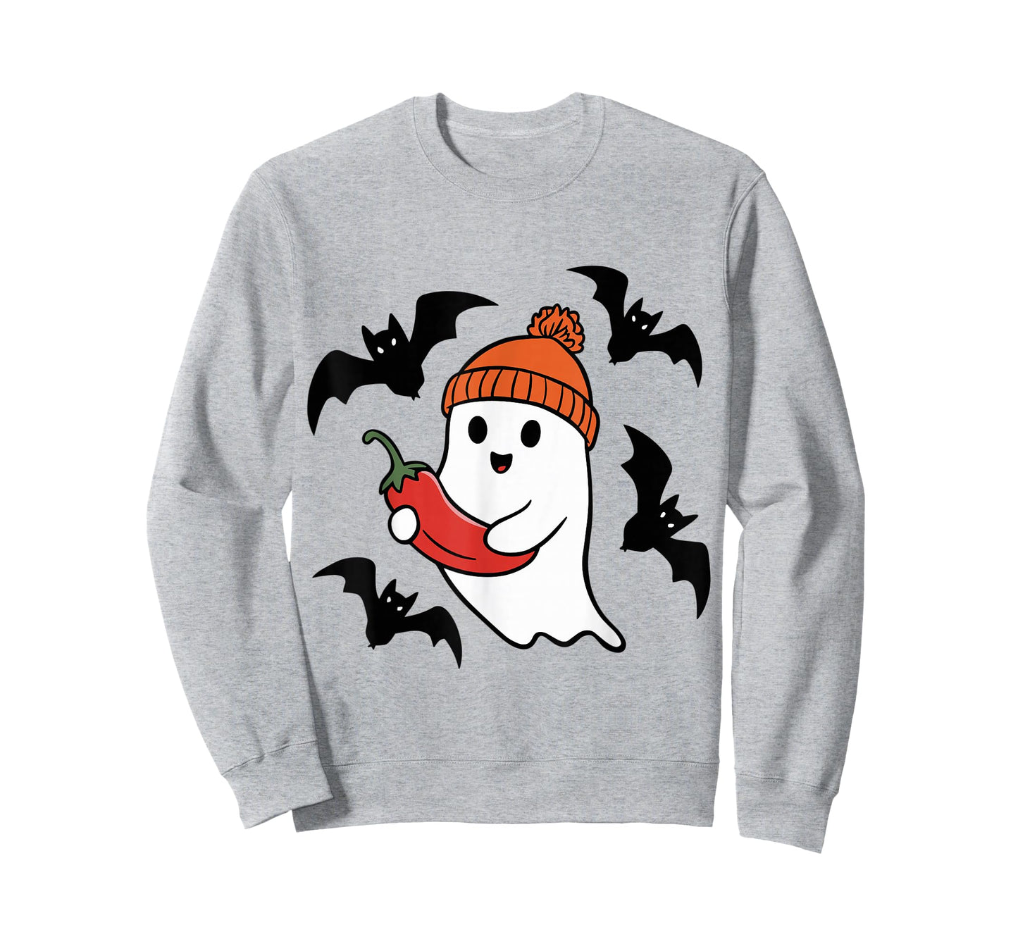 Cute Ghost Pepper Lovers Spooky Halloween Costume T-Shirt